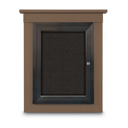 United Visual Products Sliding Glass Enclosed Letterboard, 72"x4 UV9008ACS-GOLD-HUNGRN